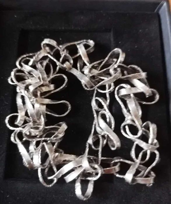 Deosebit  lant, colier  argint masiv