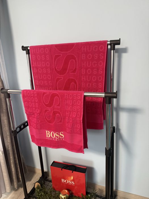 Луксозен комплект хавлии HUGO BOSS + Подаръчна  кутия