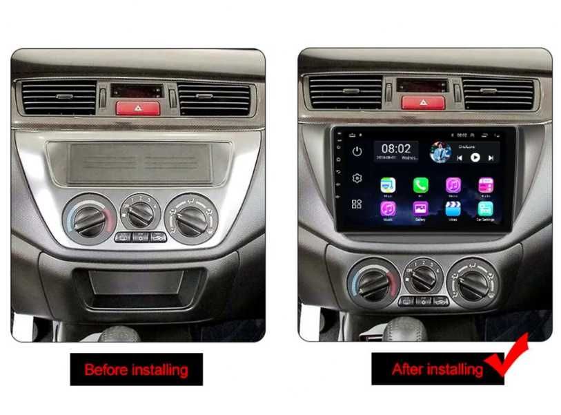 9-инчова мултимедия за Mitsubishi Lancer 8 (2000–2007) Подарък камера