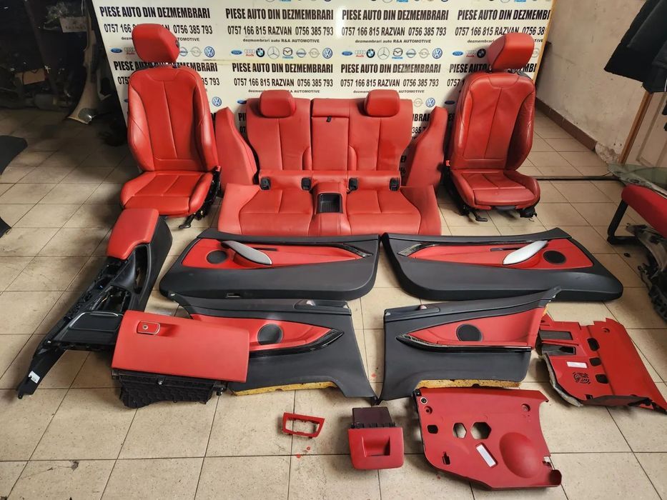 Interior Complet Scaune Tapiterie Bancheta Bmw Seria 4 Coupe Cabrio F32 F33 Volan Stanga Stare Foar