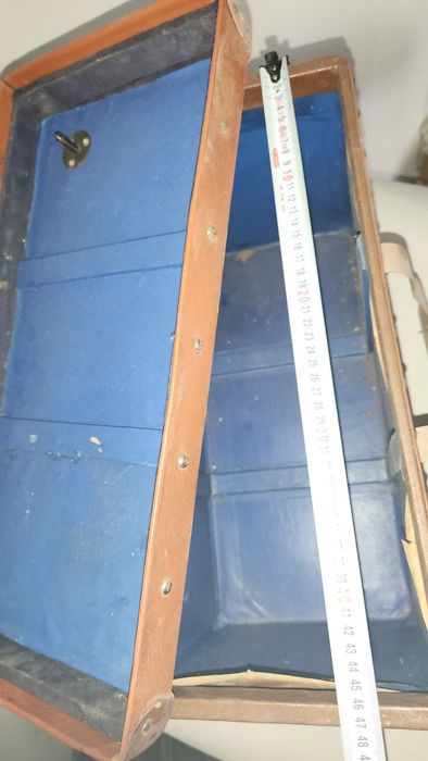 Чанта кутия куфар ретро стара кожа