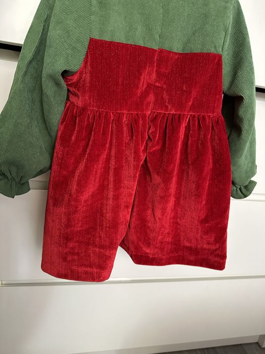 Коледна бебешка рокля 12-18м