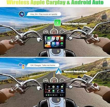 Ecran CarPlay pentru motocicletă CAMECHO, 7"