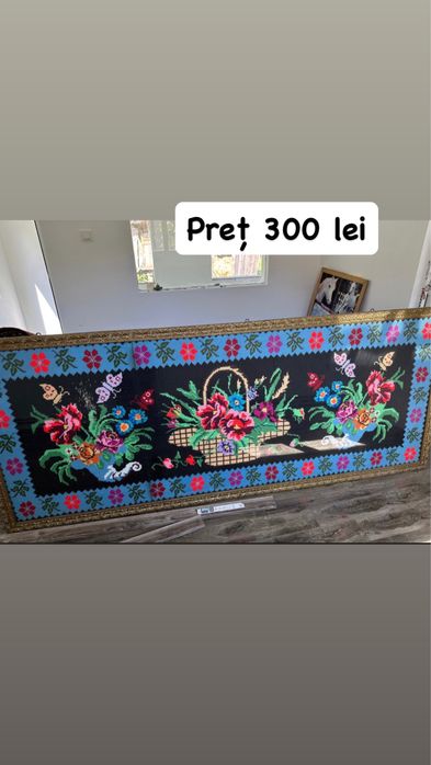 Tablou cusut în rama