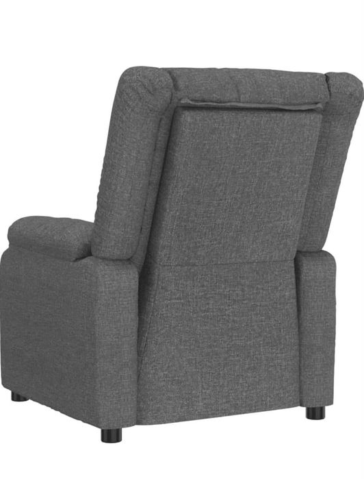 Fotoliu rabatabil maro închis, material textil VidaXL