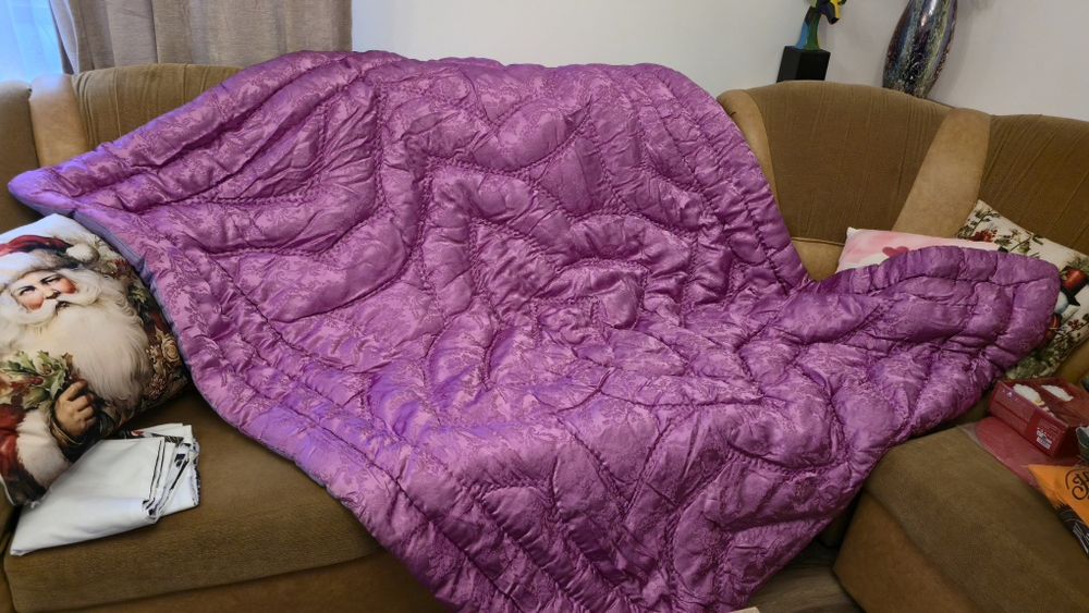 Plapuma de mătase umplutura cu lana- noua