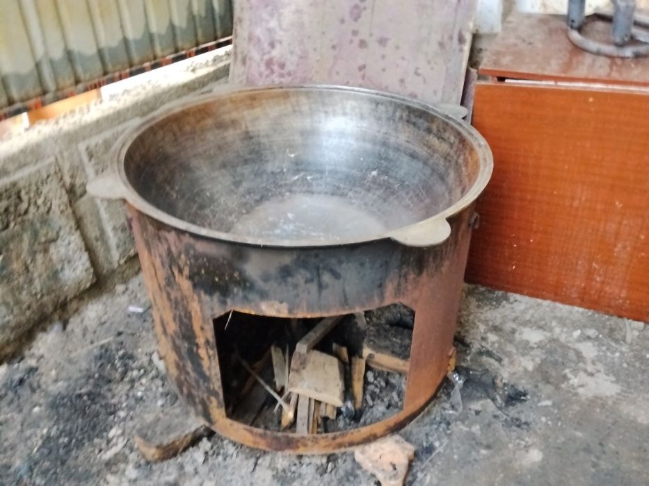 Казань, ошак, горелка, ложка