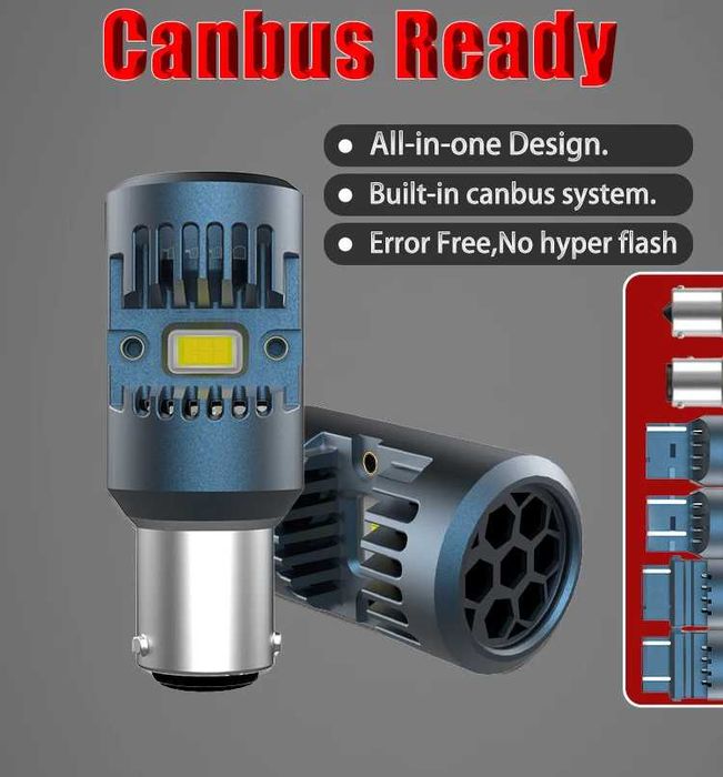 Set de 2 becuri led Xentech Light S5 csp si radiator integrat 25w/bec