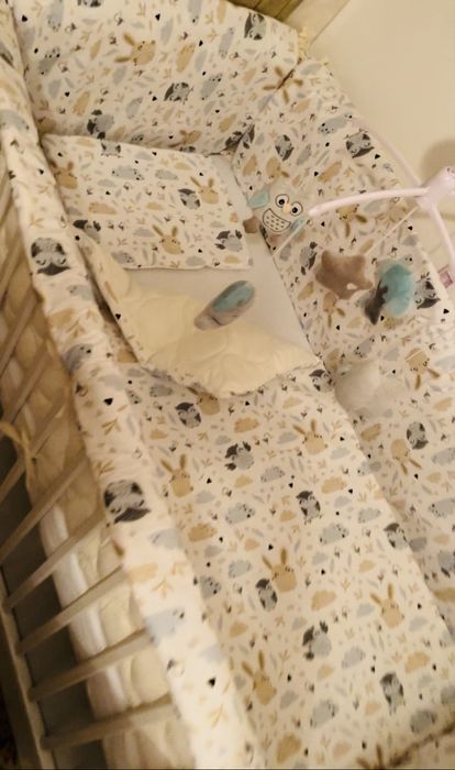 Pătuț din lemn Baby Needs, 120x60 cm