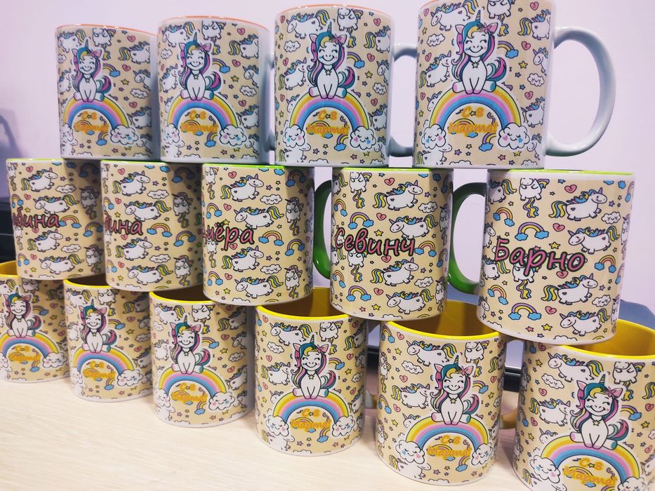 Печать на кружки ваши фото или логотипы под заказ. Подарок!