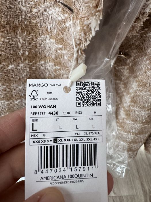 Пиджак от Mango новый