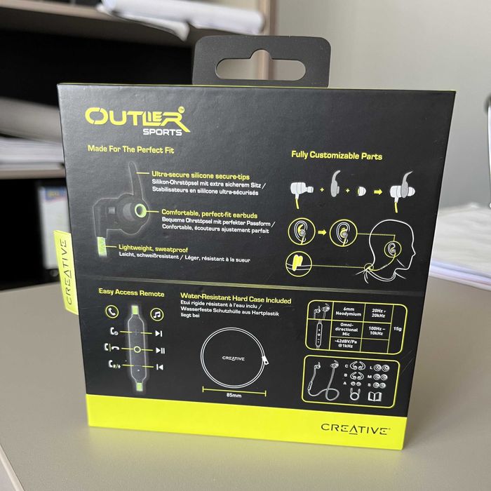 Casti Audio Wireless Sport - Creative (Autonomie 11 ore)