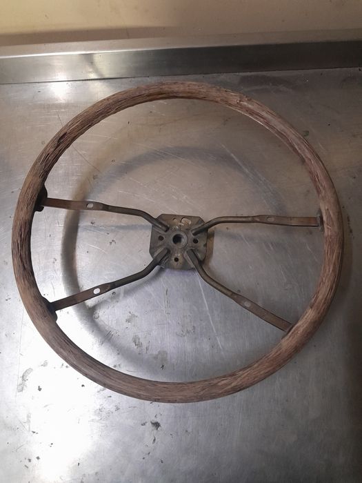 Деревянный руль,винтаж