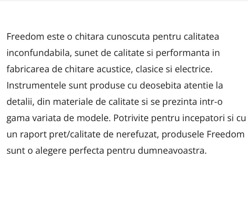 Chitara acustica noua