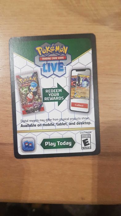 Coduri de redeem pentru Pokemon.com/Redem. 25 lei 5 carduri cu cod.