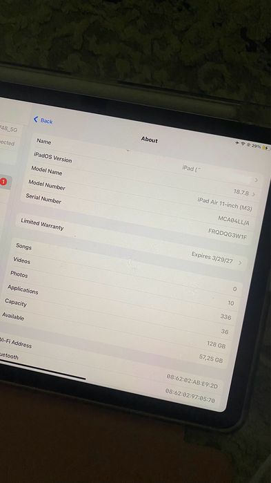 Продам Ipad air 11 m3