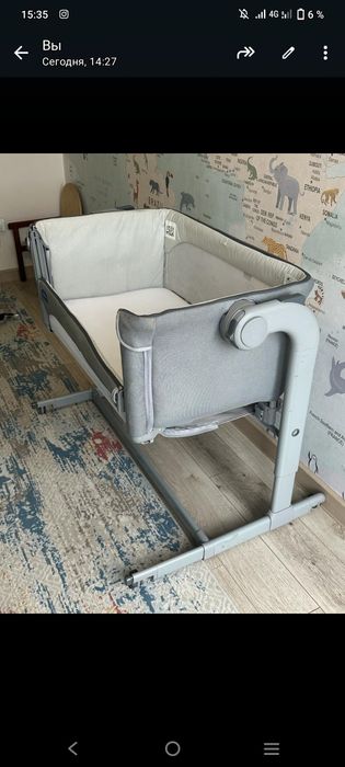 Продам детскую кроватьку CHICCO.В хорошем состоянии.Пользовались год.