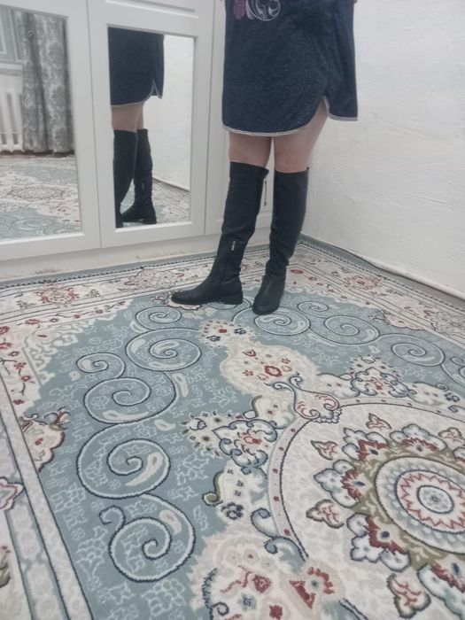 Продам  женские натуральные кожаные сапоги  весна осень