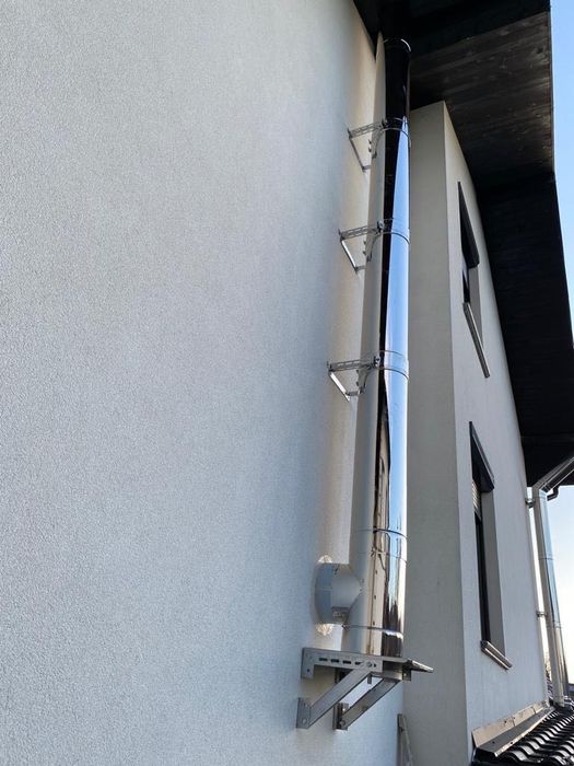 Horn de inox Coș de fum Burlane din inox izolate!