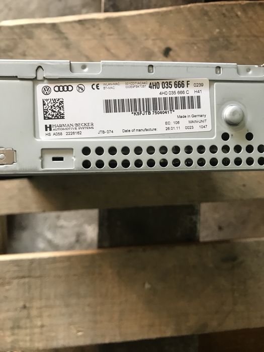 audi a8 mmi 3g+control unit