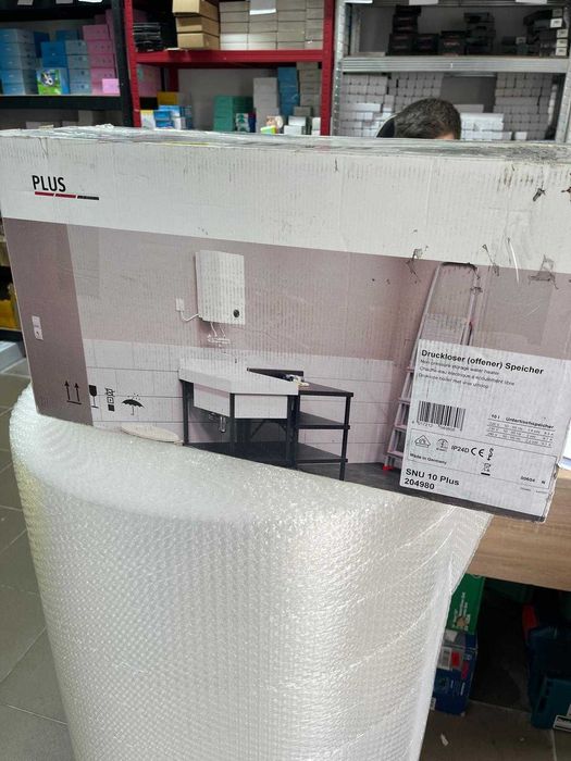 Boiler Stiebel Eltron SNU 10 Plus, cu funcție Thermostop, 10 litri, de joasă presiune, cu priză de 230 V, 2 kW, fabricat în Germania, 204980