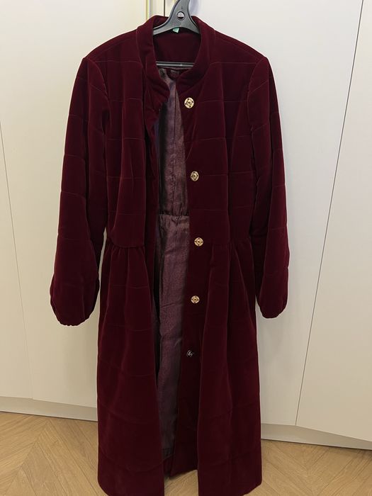 Пальто из бархата