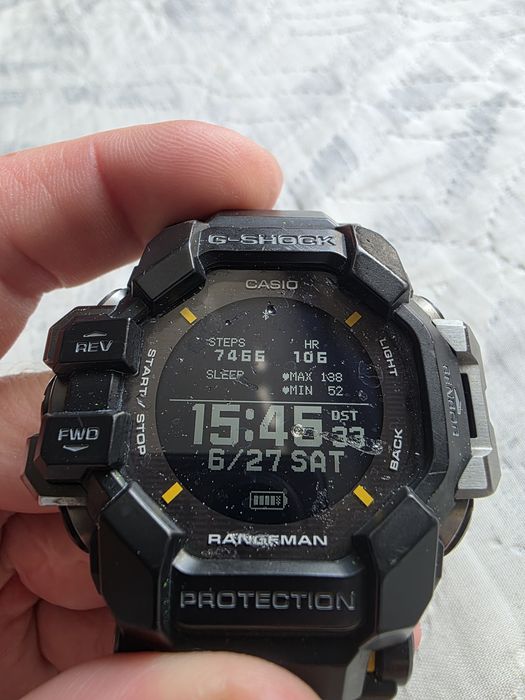 CASIO G-Shock GPR H-1000 напръскан.