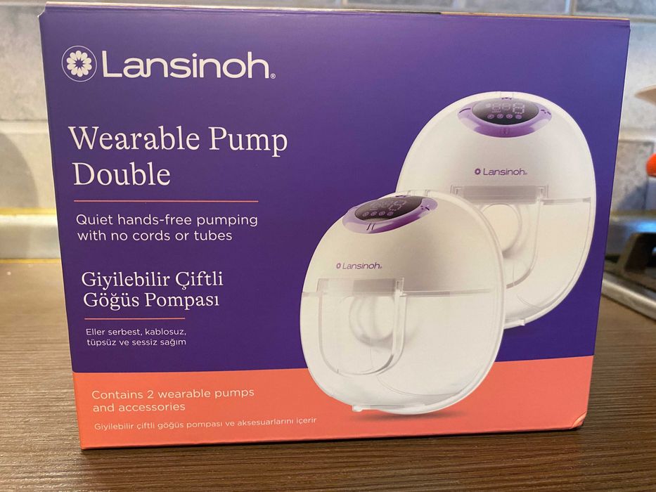 Vand Pompa de san electrica dubla, portabila, hands free, Lansinoh