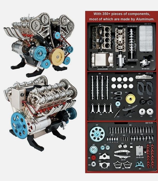 Модель двигателя V8