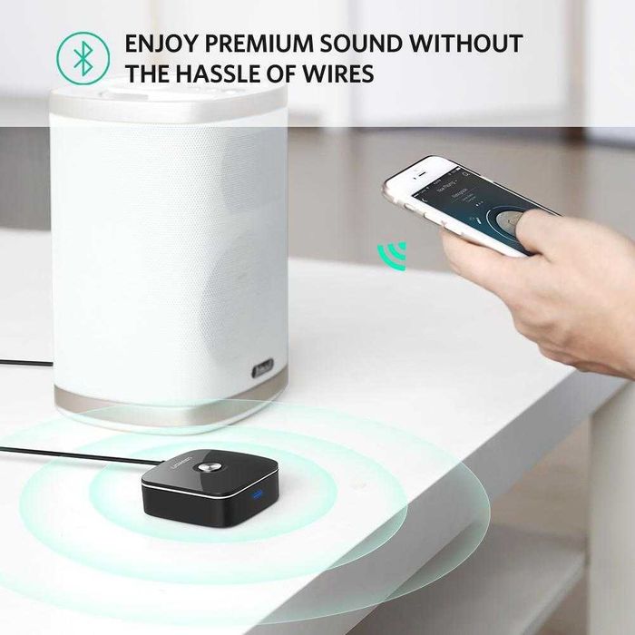 Audio Receiver Bluetooth Ugreen CM123 Jack 3.5mm 2RCA BT 4.1 , Black