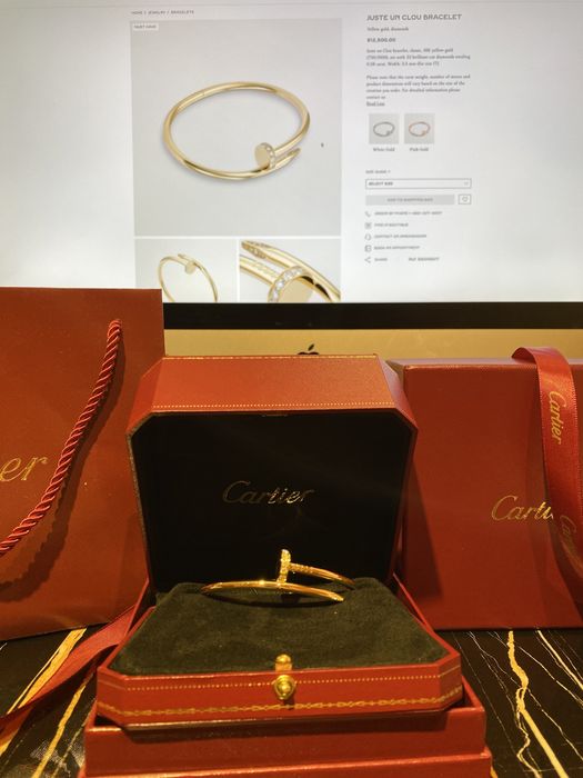 Золотой браслет Cartier