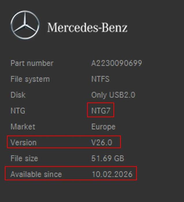 2026 Карта MERCEDES ъпдейт навигация Мерцедес NTG6 NTG7 NTG8 COMAND MBUX | Конверсия САЩ към Европа | Отключване Apple CarPlay Android Auto 2026 Карти