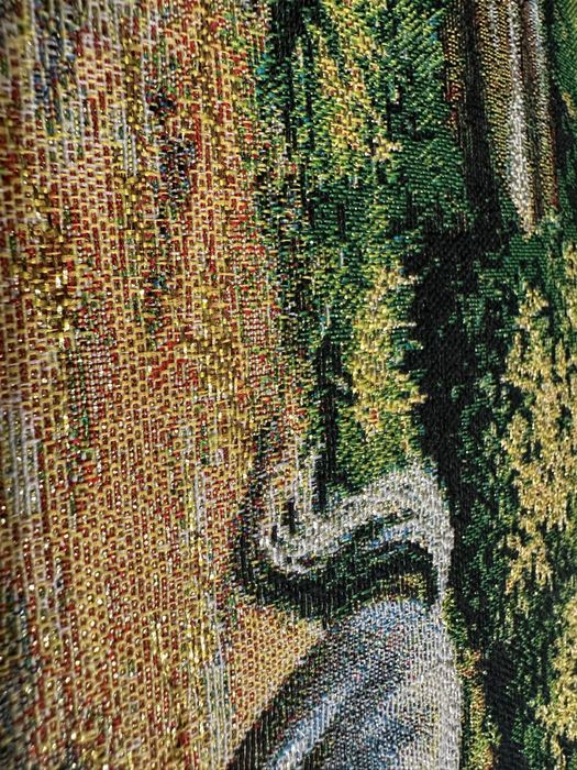 Tablou Goblen Cusut Manual „Cai în Libertate” | Ramă de Lux Argintie | 100% Artizanal