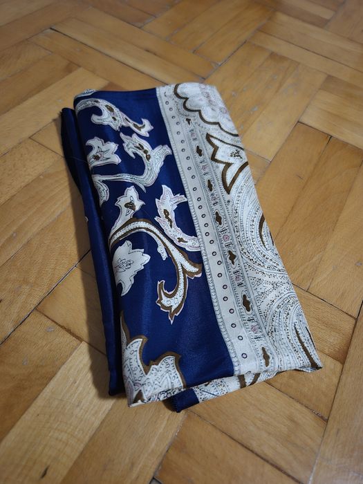 Eșarfă elegantă mătase naturală, Imprimeu Ecvestru, Ocazie, Femei