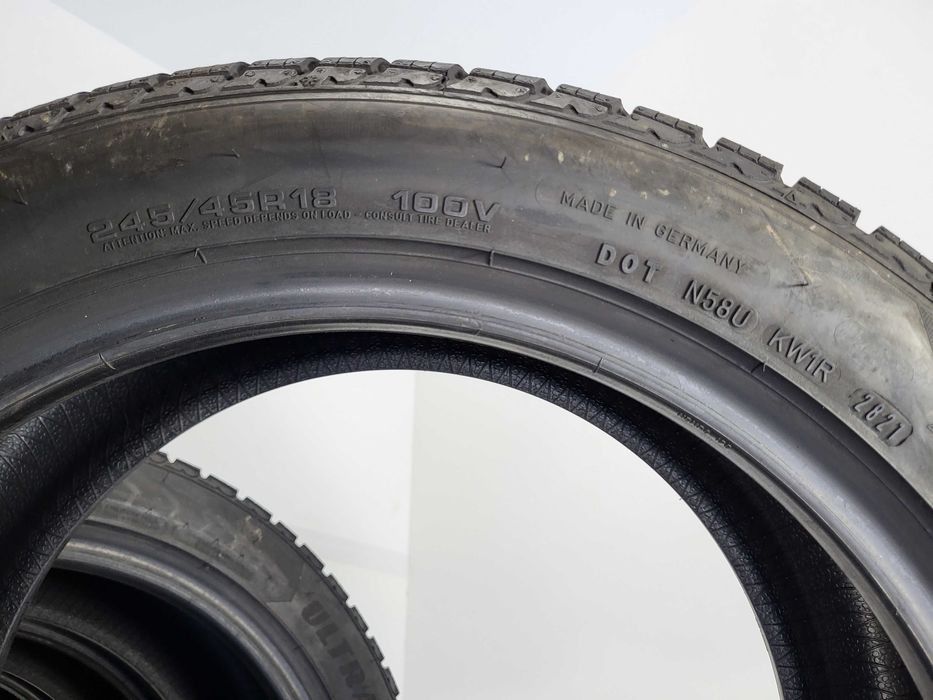 Set 4 anvelope M+S iarna 245 45 18 Goodyear Runflat dot 2021-2022