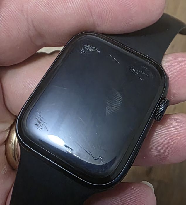 Apple Watch SE (2024), GPS, Carcasa Midnight Aluminium 44mm, Midnight Sport Band - M/L
