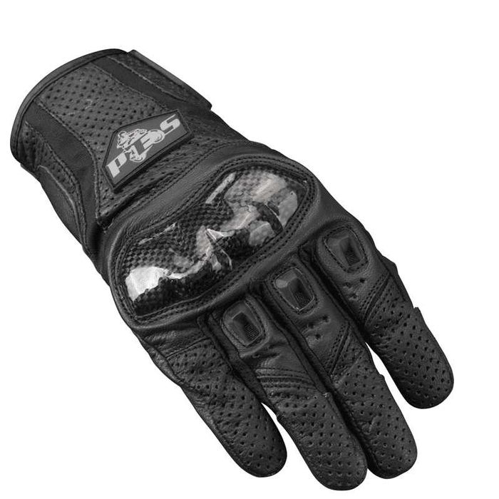 Mănuși Moto Piele Perforată PES Protecție Carbon Touchscreen Ventilate