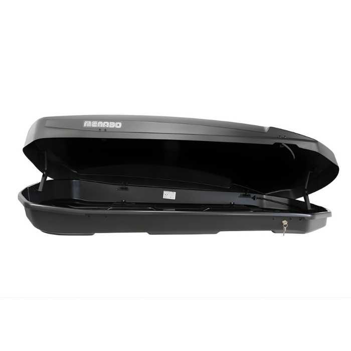 Автобокс Menabo Satellite Dark 550L 1665 - Аеродинамичен, UV Защита, Багажник за Покрив, Багажна Кутия за Кола и Автомобил