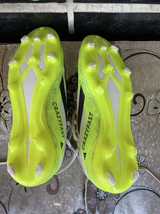 Бутонки adidas crazy fast light green and white 38 номер