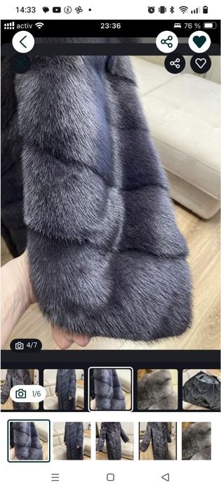 Шубка норковая 46р