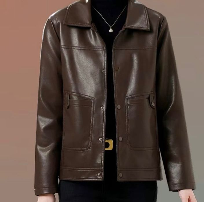 Куртка кожаная женская. Размер 44-48