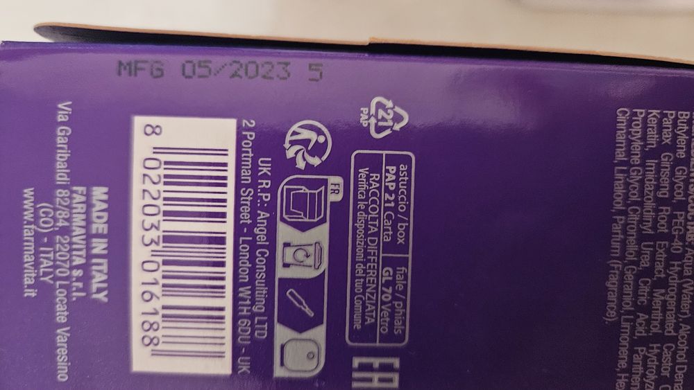 9 бр.  ампули за коса Amethyste