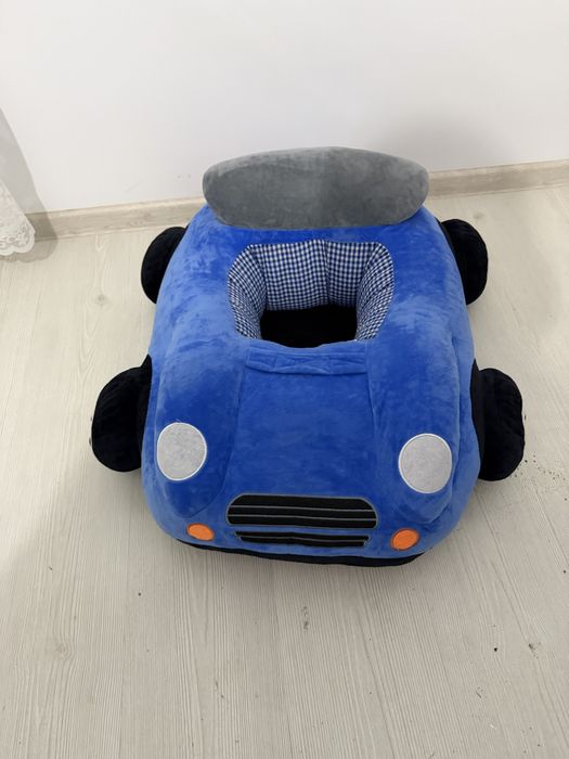 Плюшено столче кола син цвят !!!