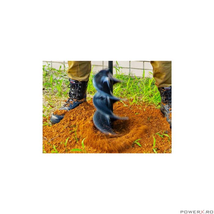 Motoburghiu 5.2 Cp, 3 burghie 15, 20, 25 Cm, Freza,Foreza Pamant, Baug