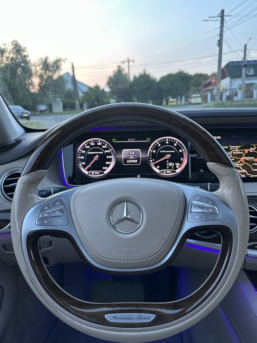 Mercedes-Benz S MERCEDES-BENZ S500 4MATIC, 5 butoane, long, usor avariat.