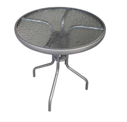 Masa metal  blat sticla