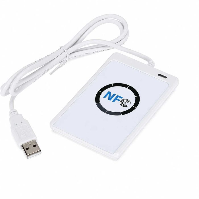 ACR122U USB NFC RFID четец и записвач, подарък 5 бр. 13.56 MHz чипа и 5бр. UID карти