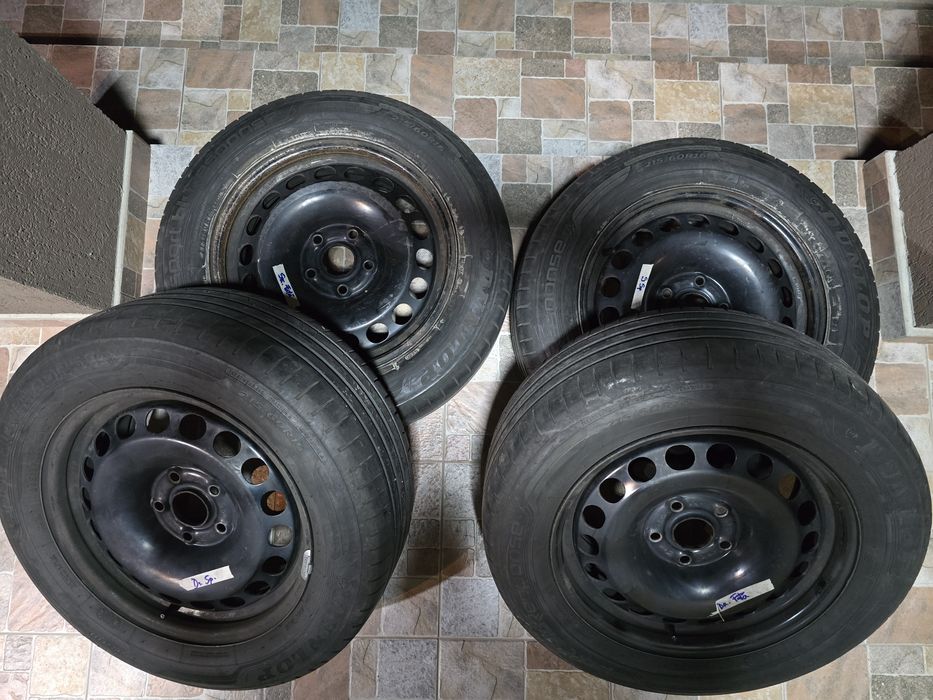 Jante tabla 16 5x112 7j et45  Cauciucuri de vara 215/60/R16 Dunlop Skoda Yeti