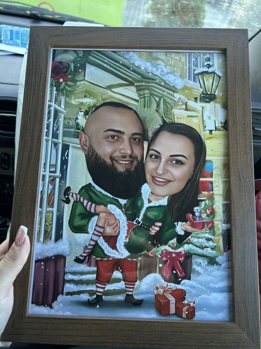 Карикатура с рамка подарък!