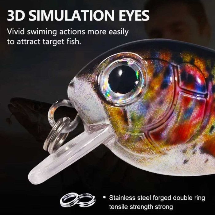 Набор блесен YIYUEQIANLI Мини кренкбейт 5 шт